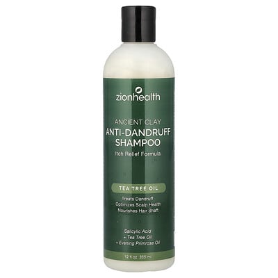 Ancient Clay, Anti-Dandruff Shampoo, Itch Relief Formula, 12 fl oz (355 ml)