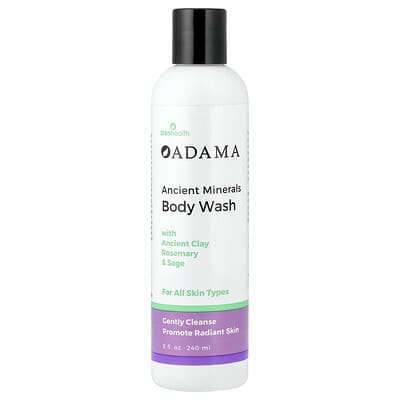 Adama, Ancient Minerals Body Wash with Ancient Clay, Rosemary & Sage, 8 fl oz (240 ml)