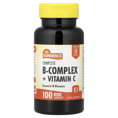 Complete B-Complex + Vitamin C, 100 веганских таблеток