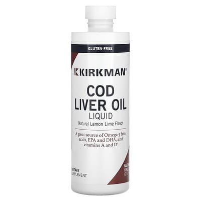 Cod Liver Oil Liquid, Natural Lemon Lime, 8 fl oz (237 ml)