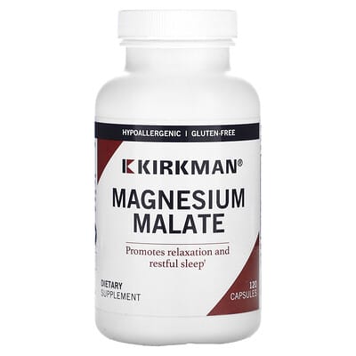 Magnesium Malate, 120 Capsules (160 mg per Capsule)