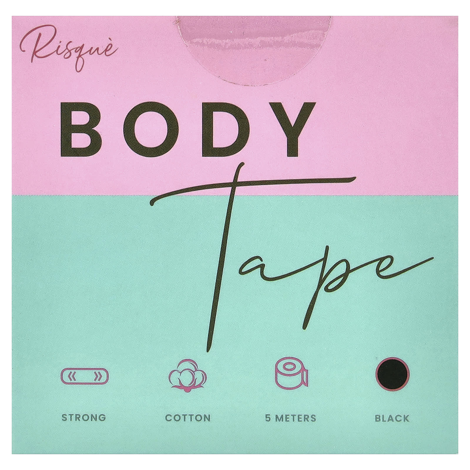 Body Tape, Black, 1 Roll, 5 Meters