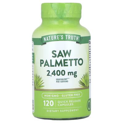Saw Palmetto, 120 капсул быстрого высвобождения (300 mg на капсулу)