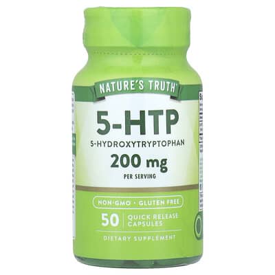 5-HTP, 50 капсул быстрого высвобождения (100 mg per Capsule)