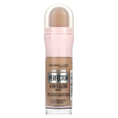 Instant Age Rewind, Perfector 4-in-1 Glow Makeup, 0.5 Fair-Light Cool, 0.68 fl oz (20 ml)