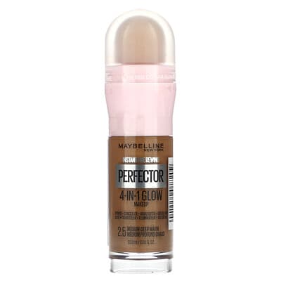 Instant Age Rewind, Perfector 4-in-1 Glow Makeup, 2.5 Medium-Deep Warm, 0.68 fl oz (20 ml)