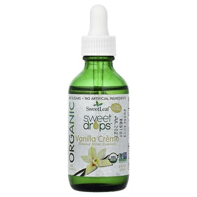 Organic Sweet Drops™, Vanilla Creme, 2 fl oz (60 ml)