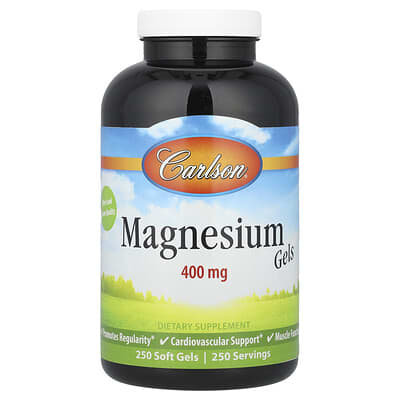 Magnesium Gels, 400 mg, 250 Soft Gels