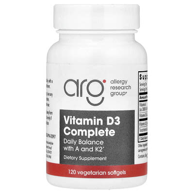 Vitamin D3 Complete, 120 Vegetarian Softgels
