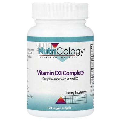Vitamin D3 Complete, 120 вегетарианских мягких капсул