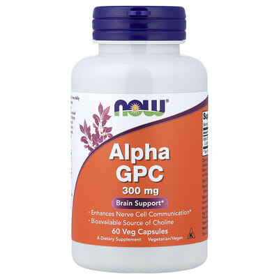 Alpha GPC, 300 mg, 60 Veg Capsules