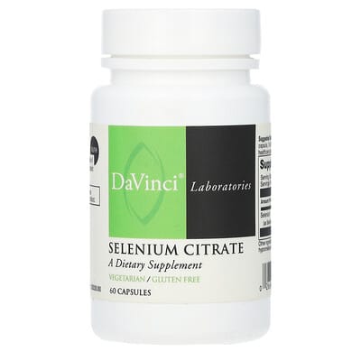 Selenium Citrate, 60 Capsules (200 mcg per Capsule)