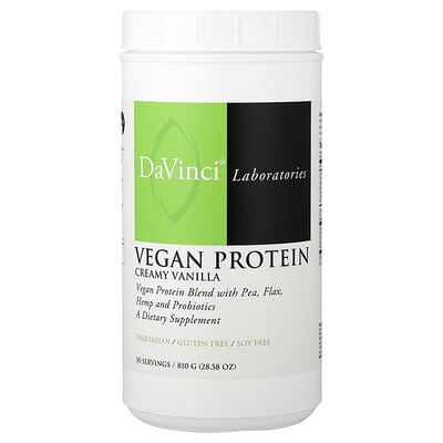 Vegan Protein, Creamy Vanilla, 28.58 oz (810 g)