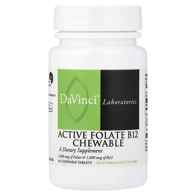 Жевательные таблетки Active Folate B12, 60 шт