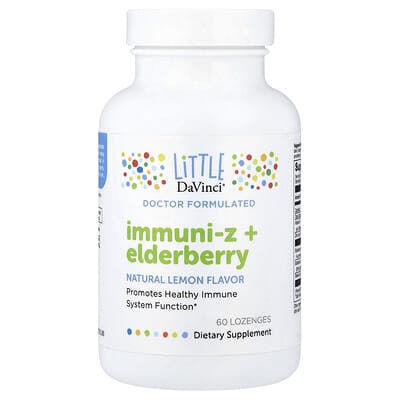 Immuni-Z + Elderberry, Natural Lemon, 60 Lozenges