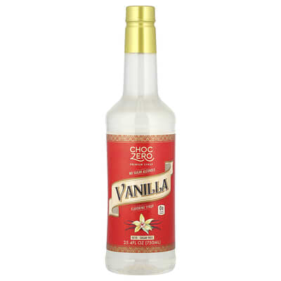Сироп ChocZero Premium Syrup, Vanilla, Sugar Free, 25.4 fl oz (750 ml)