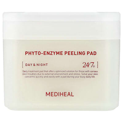 MEDIHEAL Phyto-Enzyme Peeling Pad, дневные и ночные, 90 дисков, 6.76 fl oz (200 ml)
