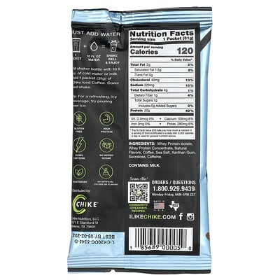 Protein Iced Coffee, Original, 12 Packets, 1.09 oz (31 g) Each