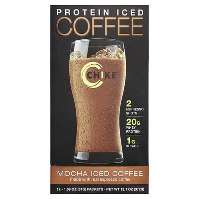 Протеиновый айс-кофе Mocha, 12 пакетиков, 1.09 oz (31 g) каждый