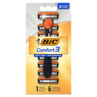 Comfort 3, 1 Handle, 6 Cartridges