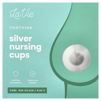 LaVie Soothing Silver кормящие чашечки, размер 2, набор из 3 предметов
