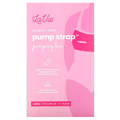 Бра для кормления LaVie Pump Strap, Hands-Free, Large, Black, 1 шт.