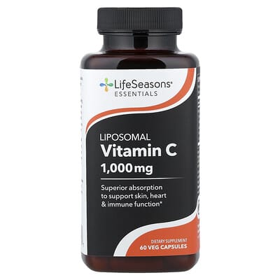 Липосомальный витамин C, 60 вегетарианских капсул (500 mg на капсулу)