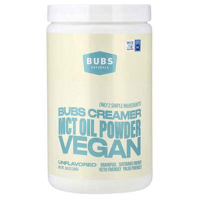 BUBS Naturals порошок-сливки MCT, без вкуса, 10.6 oz (300 g)