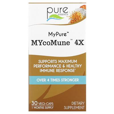 MyPure™ MYcoMune™ 4X, 30 вегетарианских капсул