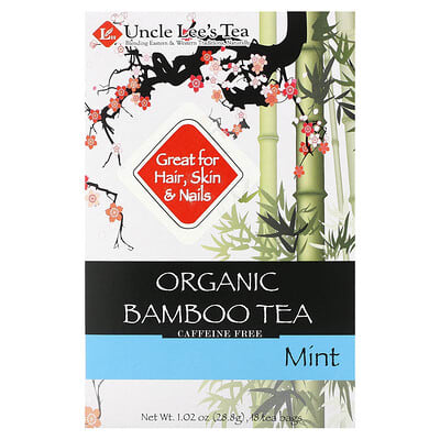 Organic Bamboo Tea, Mint, Caffeine Free, 18 Tea Bags, 1.02 oz (28.8 g)
