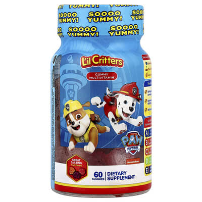 Детские мультивитамины Paw Patrol™ Gummy, фруктовые, 60 штук