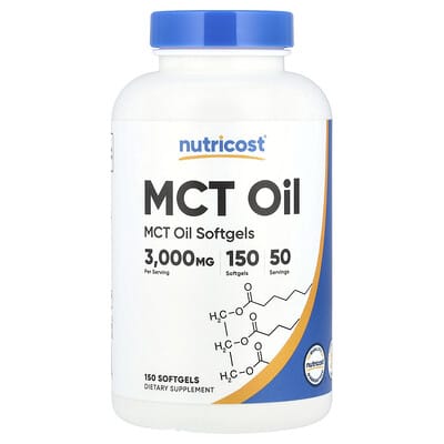 MCT Oil, 150 Softgels (1,000 mg per Softgel)