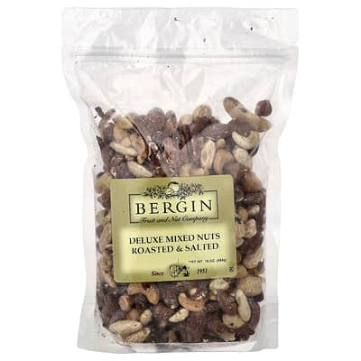 Делюкс смесь орехов, обжаренных и соленых, 16 oz (454 g)