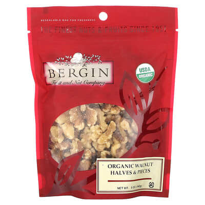 Organic Walnut Halves & Pieces, 5 oz (142 g)