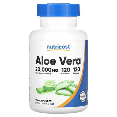 Aloe Vera, 120 Capsules (100 mg per Capsule)