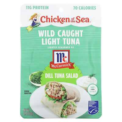 Wild Caught Light Tuna, Dill Tuna Salad, 2.5 oz (70 g)