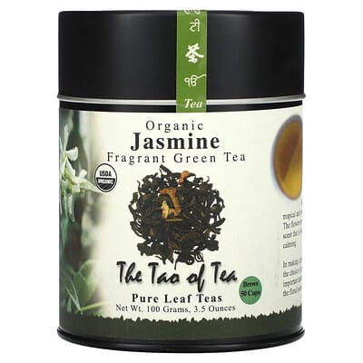 Organic Fragrant Green Tea, Jasmine , 3.5 oz (100 g)