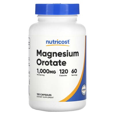 Magnesium Orotate, 120 Capsules (35 mg per Capsule)