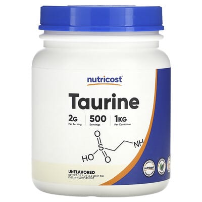 Taurine, Unflavored, 35.7 oz (1 kg)