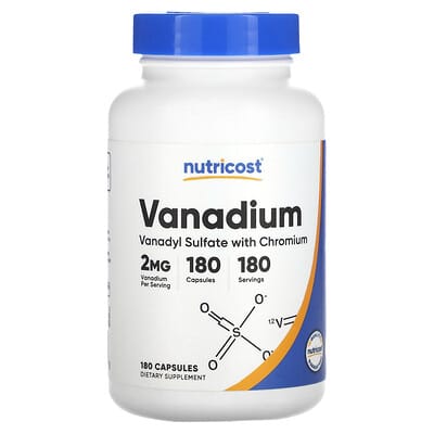Vanadium, 180 Capsules