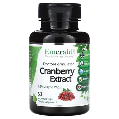 Экстракт клюквы Emerald Laboratories, 60 растительных капсул