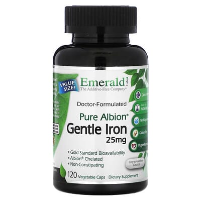 Gentle Iron, 120 Vegetable Capsules