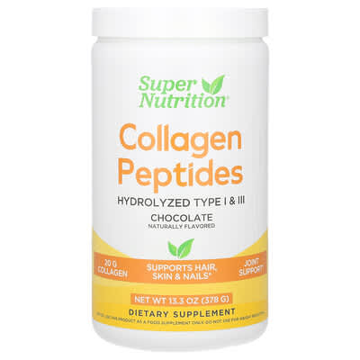 Collagen Peptides, Chocolate, 13.33 oz (378 g)