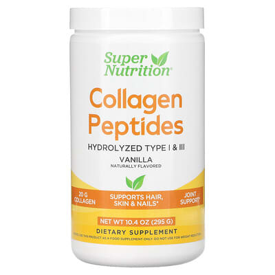 Collagen Peptides, Vanilla, 10.4 oz (295 g)