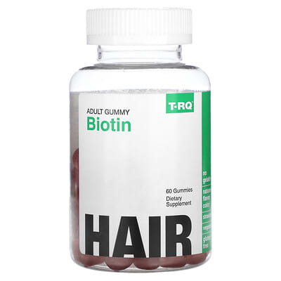 Adult Gummy, Biotin, Strawberry, 60 Gummies (2.5 mg per Gummy)
