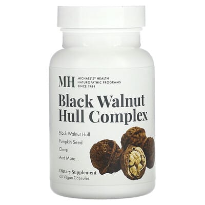 Michael's Health комплекс из скорлупы черного ореха, 60 веганских капсул