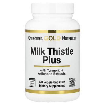 Milk Thistle Plus with Turmeric Extract and Artichoke Extract, 120 Veggie Capsules