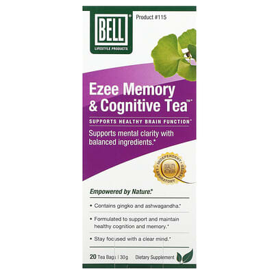 Ezee Memory & Cognitive Tea™, 20 Tea Bags, 30 g