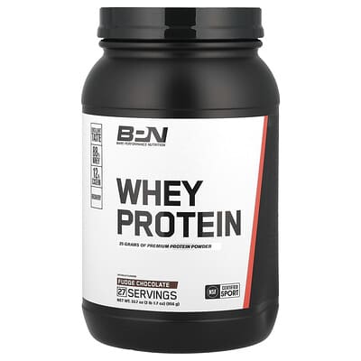 Whey Protein, Fudge Chocolate, 2 lbs 1.7 oz, (945 g)