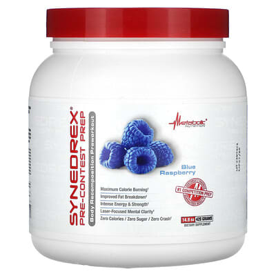Предтренировочный комплекс Synedrex®, Blue Raspberry, 14.8 oz (420 g)
